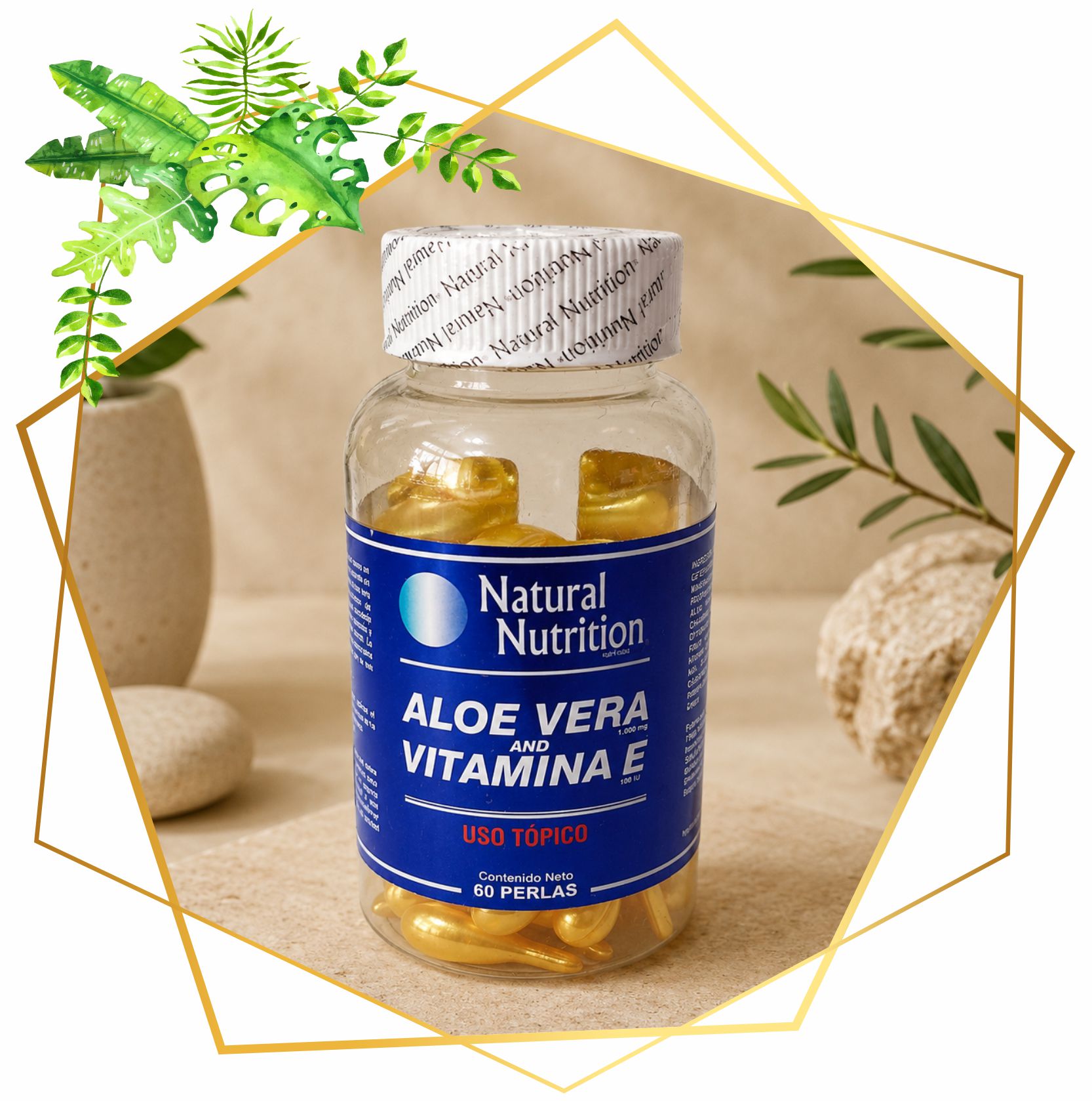 ALOE VERA VITAMINA E X 60 PERLAS