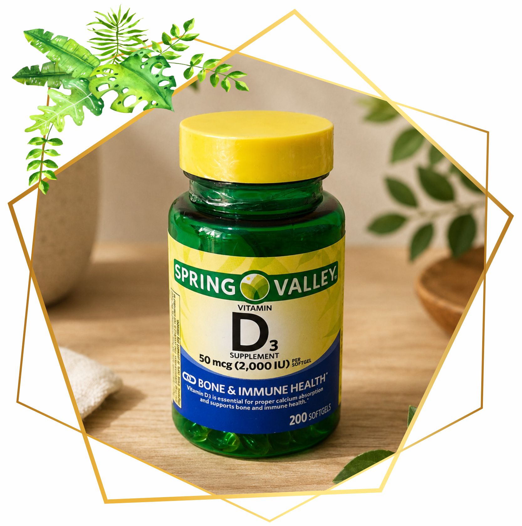 VITAMINA D3 50 MCG X 200 CAPS